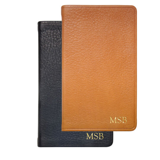 Personalized Traditional Leather Pocket Notebook